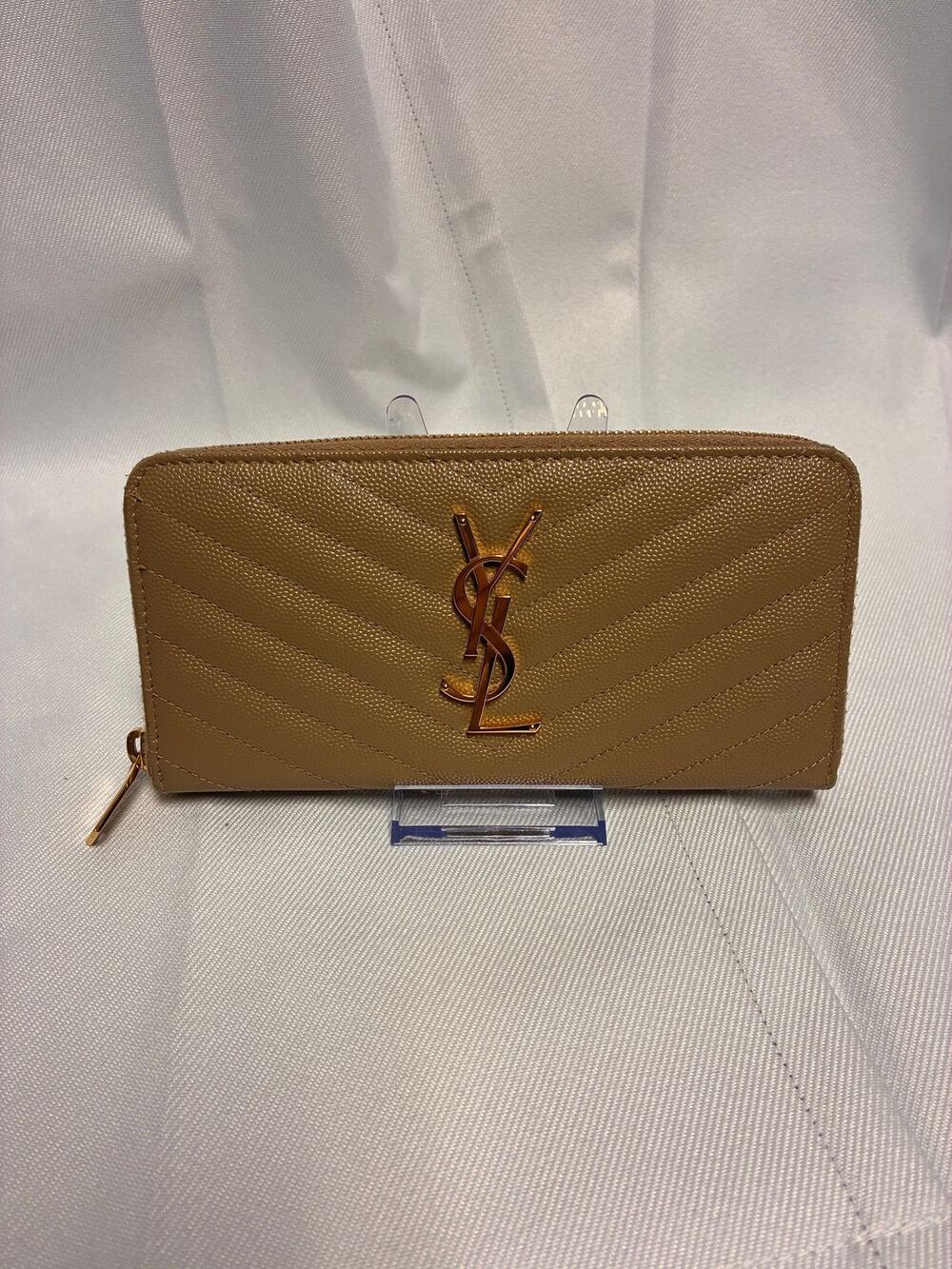 Saint Laurent Matelassé Zip-Around Wallet